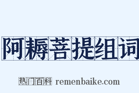 阿耨菩提组词是什么意思的图片